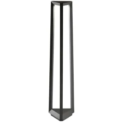 Lampioni Da Giardino-Ondaluce lucifer lampione per esterno antracite moderno led 12w 3000k