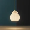 Lampade A Sospensione-Ondaluce madagascar lampada a sospensione vetro bianco opaco