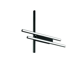 Applique Da Parete-Ondaluce movida applique da parete nera led 3000k