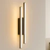 Applique Da Parete-Ondaluce movida applique nera led 3000k dimmerabile moderna