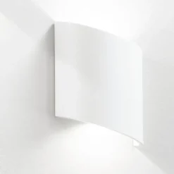 Applique Da Esterno-Ondaluce nevio applique da esterni moderna bianca led 6w 4000k biemissione