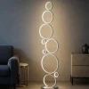Lampade Da Terra-Ondaluce piantana pt pois silver moderna