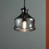 Lampade A Sospensione-Ondaluce pin lampada a sospensione per camera da letto vetro grigio fume trasparente