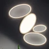 Plafoniere Moderne-Ondaluce plafoniera gr rise oro design moderna led 35w 3000k