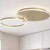 Plafoniere Moderne-Ondaluce plafoniera moderna sabe oro led 48w 3000k dimmerabile orientabile