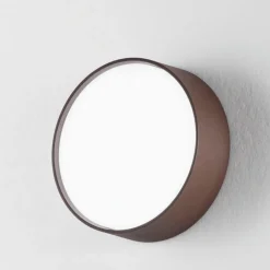 Applique Da Esterno-Ondaluce plafoniera patio corten da esterno rotonda led 10w 4000k ip54