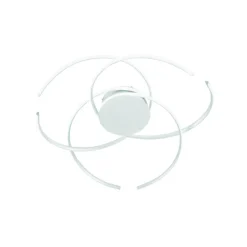 Plafoniere Moderne-Ondaluce plafoniera saffira bianca 72w 3000k dimmerabile per soggiorno moderno