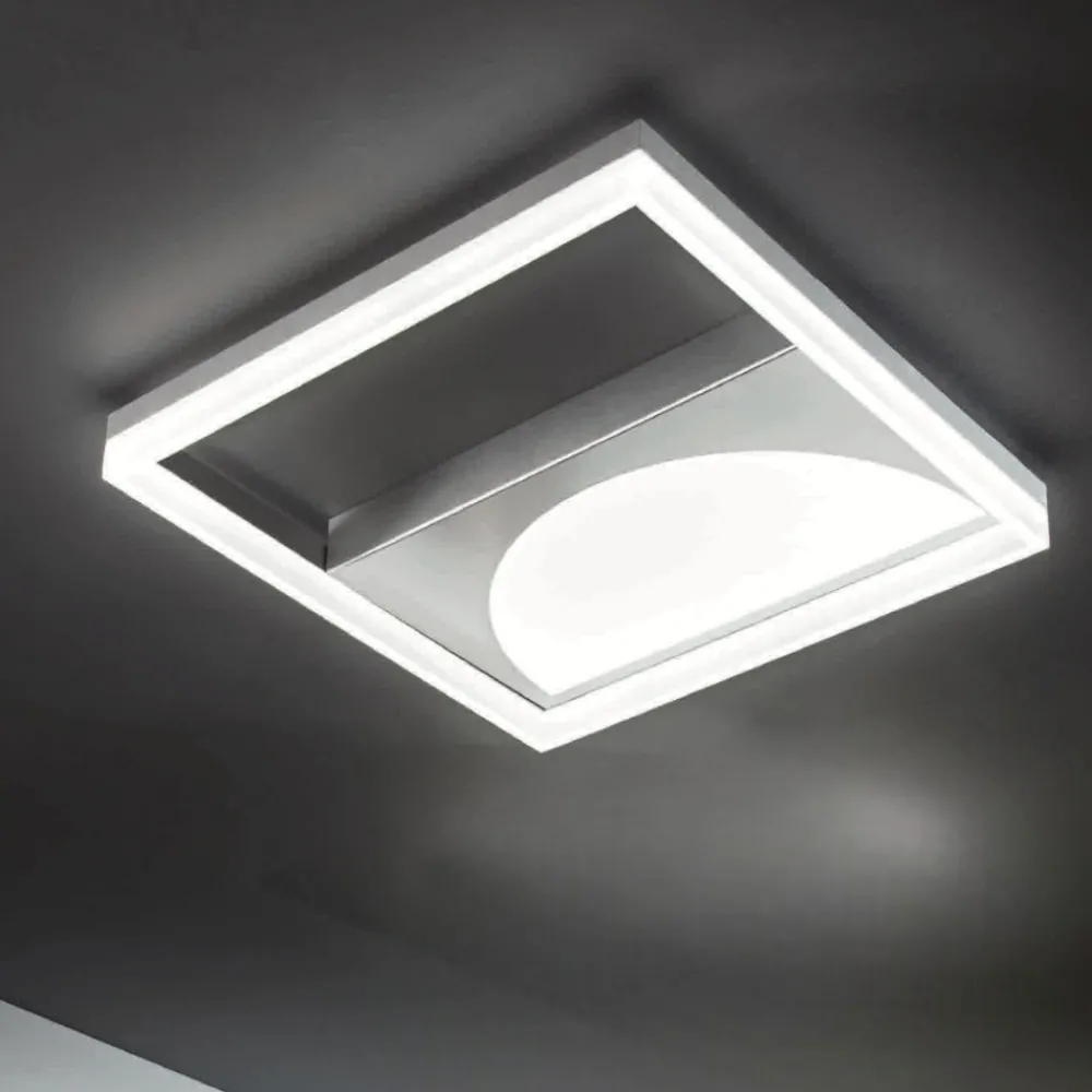 Plafoniere Moderne-Ondaluce pl art silver gr plafoniera led moderna design