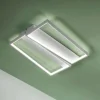 Plafoniere Moderne-Ondaluce pl gr square bianco plafoniera design moderna