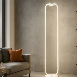 Lampade Da Terra-Ondaluce pt alfa bianco piantana moderna led design