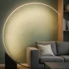 Lampade Da Terra-Ondaluce pt rune lampada da terra ad arco nera led 3000k dimmerabile