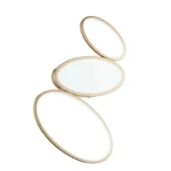Plafoniere Moderne-Ondaluce rice pc oro plafoniera moderna led oro dimmerabile