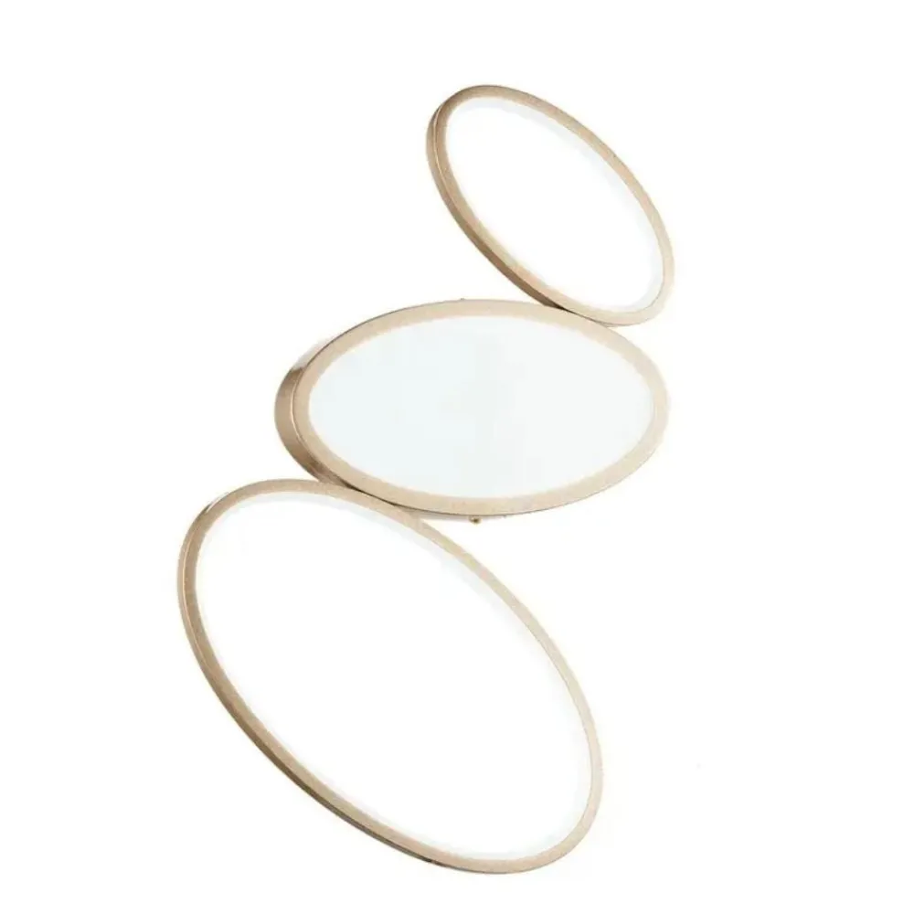 Plafoniere Moderne-Ondaluce rice pc oro plafoniera moderna led oro dimmerabile