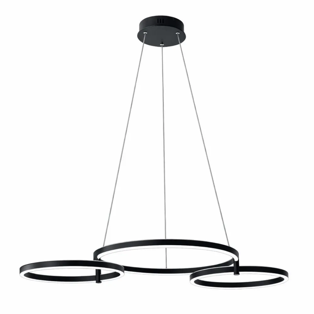 Lampadari Moderni-Ondaluce sabe lampadario moderno led 75w 3000k cerchi orientabili dimmerabile