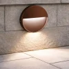Segnapasso Led-Ondaluce segnapasso led da esterno rotondo corten 3w 4000k