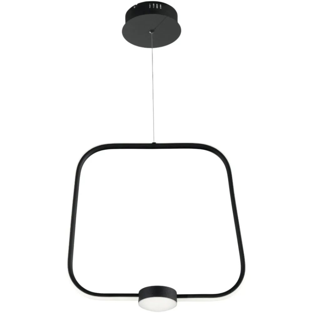 Lampadari Cucina-Ondaluce so alfa gr nero lampadario led per tavolo cucina