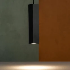 Lampade A Sospensione-Ondaluce so aloa lampada a sospensione nero quadrato per bancone
