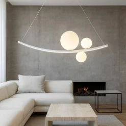 Lampadari Moderni-Ondaluce so altalena led 48w 3000k bianco lampadario design