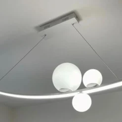 Lampadari Moderni-Ondaluce so altalena led 48w 3000k bianco lampadario design