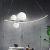 Lampadari Moderni-Ondaluce so altalena oro led 48w 3000k lampadario design moderno