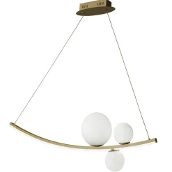 Lampadari Moderni-Ondaluce so altalena oro led 48w 3000k lampadario design moderno