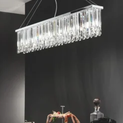 Lampadari Moderni-Ondaluce so batita lampadario di cristallo 87cm losanghe