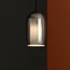Lampade A Sospensione-Ondaluce so bonnie fume base nero lampada pendente da comodino