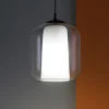 Lampade A Sospensione-Ondaluce so bonnie2 vetro trasparente base nero lampada sospensione