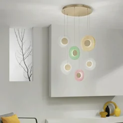 Lampadari Moderni-Ondaluce so candy 6 lampadario vetri multicolor moderno