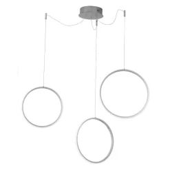 Lampadari Moderni-Ondaluce so circus silver lampadario con decentramento led
