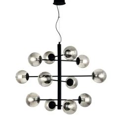 Lampadari Moderni-Ondaluce so eliseo lampadario per salone moderno nero