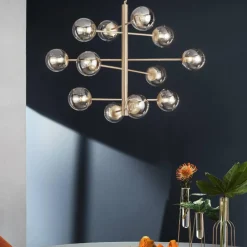 Lampadari Moderni-Ondaluce so eliseo lampadario per salotto oro 12 luci