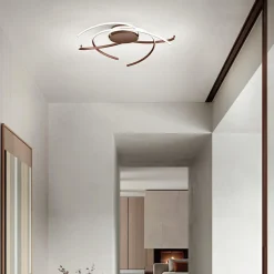 Plafoniere Moderne-Ondaluce soffira plafoniera moderna marrone led dimmerabile 3000k