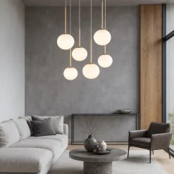 Lampadari Moderni-Ondaluce so jewel lampadario sei sfere oro