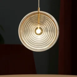 Lampade A Sospensione-Ondaluce so jokey pc lampadario vetro trasparente led