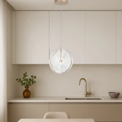 Lampade A Sospensione-Ondaluce so jokey pc lampadario vetro trasparente led