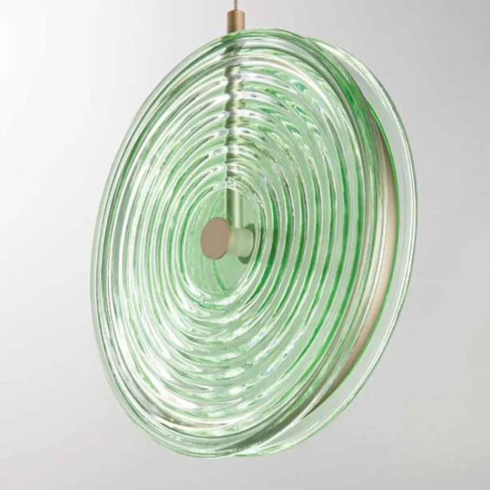 Lampadari Moderni-Ondaluce so jokey pc lampadario vetro verde led 3000k design