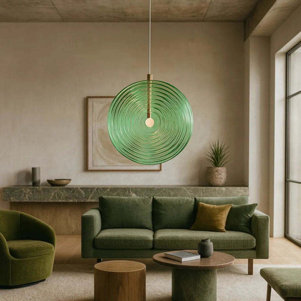 Lampadari Moderni-Ondaluce so jokey pc lampadario vetro verde led 3000k design