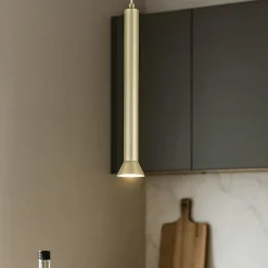 Lampade A Sospensione-Ondaluce so lila gr lampada a sospensione per penisola cucina oro