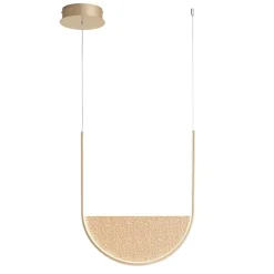 Lampadari Moderni-Ondaluce so lotus oro lampadario moderno led dimmerabile
