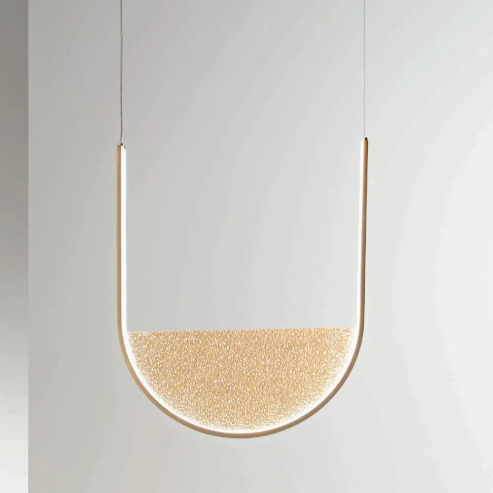 Lampadari Moderni-Ondaluce so lotus oro lampadario moderno led dimmerabile