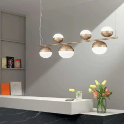 Lampadari Moderni-Ondaluce so mali oro lampadario moderno led per soggiorno