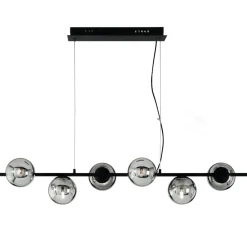 Lampadari Cucina-Ondaluce so monile 6 lampadario nero per tavolo da pranzo