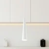 Lampade A Sospensione-Ondaluce so noa lampada a sospensione 25cm conica in metallo bianco