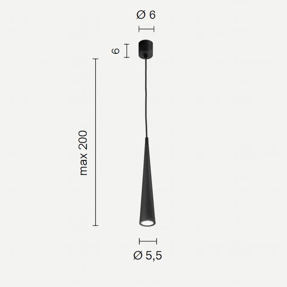 Lampade A Sospensione-Ondaluce so noa lampada a sospensione 25cm conica in metallo bianco