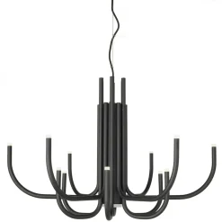 Lampadari Moderni-Ondaluce so nouveau nero lampadario led moderno