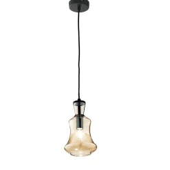 Lampade A Sospensione-Ondaluce so pin a lampada a sospensione camera da letto vetro ambra