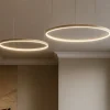 Lampadari Moderni-Ondaluce so soel 2 oro lampadario moderno cerchi led