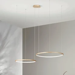 Lampadari Moderni-Ondaluce so soel 2 oro lampadario moderno cerchi led