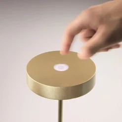 Lampade Da Tavolino Esterno-Ondaluce tap lampada da tavolino bianca senza fili ricarica usb led 3w 3000k